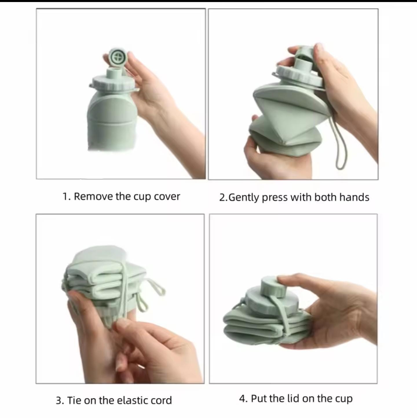 Silicone Foldable water Bottle 